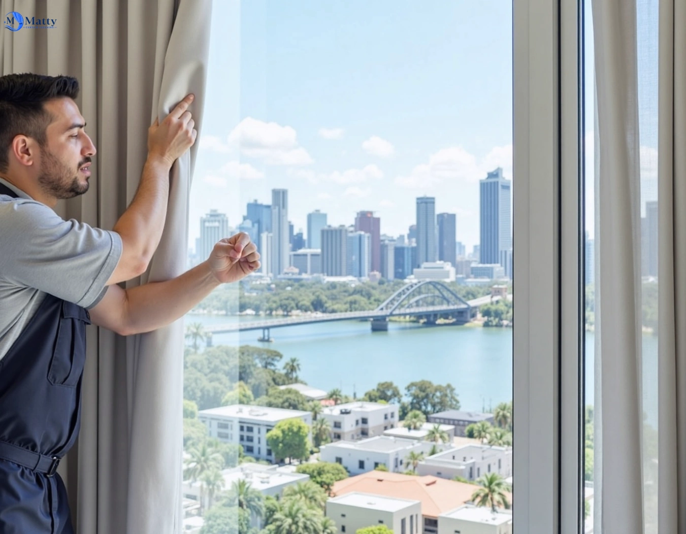 Professional curtain steam cleaning service west-pennant-hills-nsw QLD by Matty Curtain Cleaning